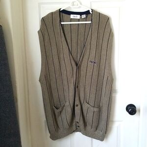 Mens Izod Button Down Golf Vest XL